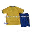 Kid football jersey set world cup player sportwear child brazil national football team kid jersey t shirt design